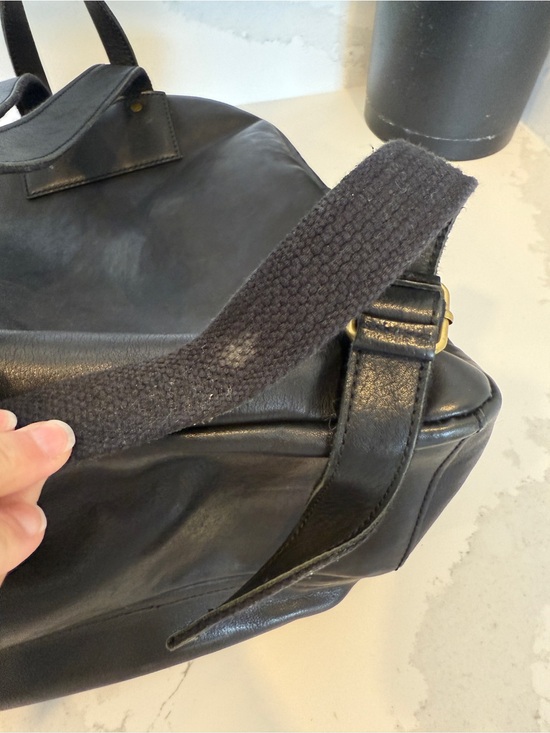 MADEWELL LORIMER Black Leather Backpack